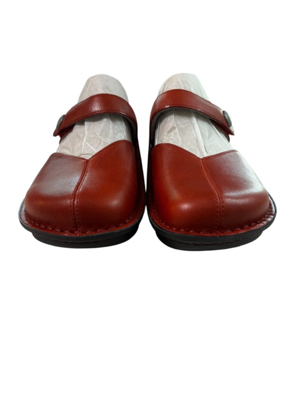 Alegria Kamila Clogs Womens Size 8 - 8.5 Red Leather Slip On Walking Comfort - Picture 3 of 11
